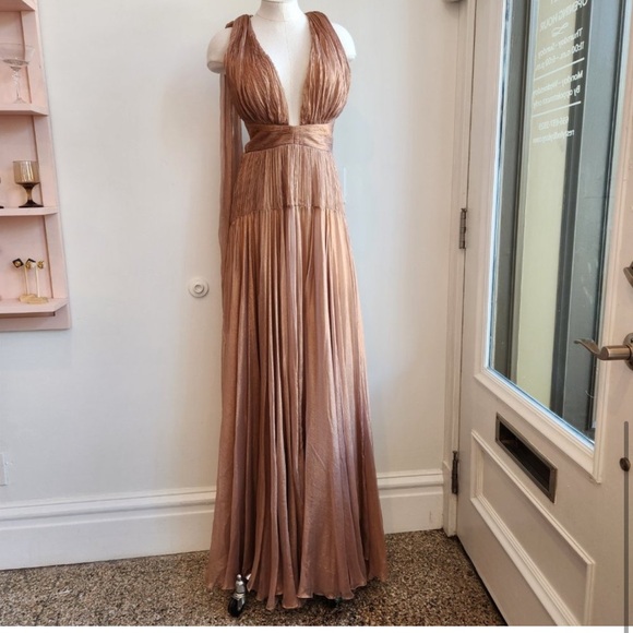 Marcia Lucia Hohan Eilir Silk Foiled Maxi Dress - Picture 7 of 8